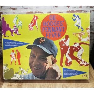 Vintage 1970 Gil Hodges Pennant Fever Board Game Baseball 70’s See Photos RARE